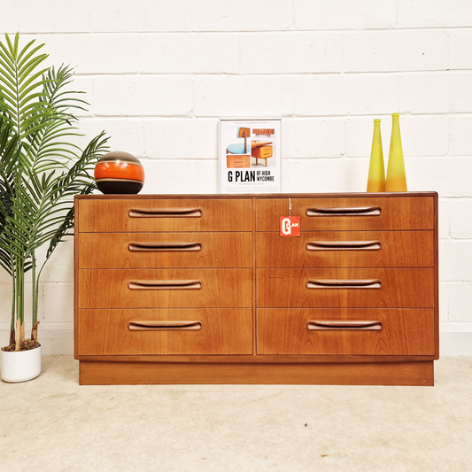 V.B Wilkins For G Plan Vintage Mid Century Danish Design Double Chest Drawers Sideboard