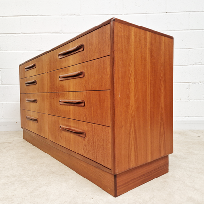 V.B Wilkins For G Plan Vintage Mid Century Danish Design Double Chest Drawers Sideboard