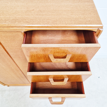 G Plan E Gomme Gold Label 1960's Vintage Wardrobe Cabinet Chest Drawers Combination Piece PG381