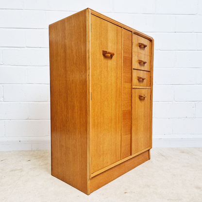 G Plan E Gomme Gold Label 1960's Vintage Wardrobe Cabinet Chest Drawers Combination Piece PG381