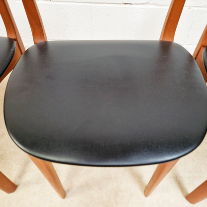 Nathan Vintage Mid Century Danish Design Round Extending Dining Table & 4 Chair Set