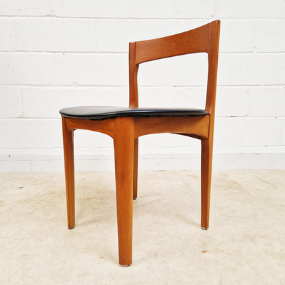 Nathan Vintage Mid Century Danish Design Round Extending Dining Table & 4 Chair Set
