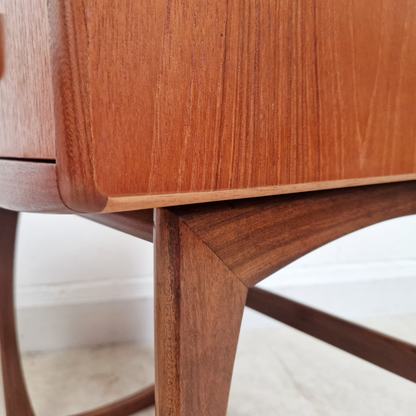 Pair V.B Wilkins For G Plan Vintage Nordic Design Mid Century Teak Bedside Cabinet Chests