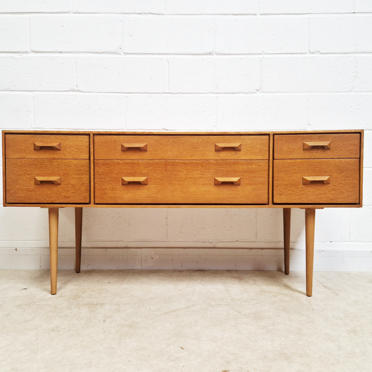 John & Sylvia Reid for Stag Vintage Mid Century Danish Design Sideboard Credenza