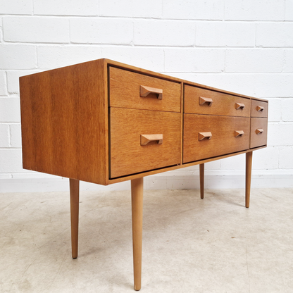 John & Sylvia Reid for Stag Vintage Mid Century Danish Design Sideboard Credenza