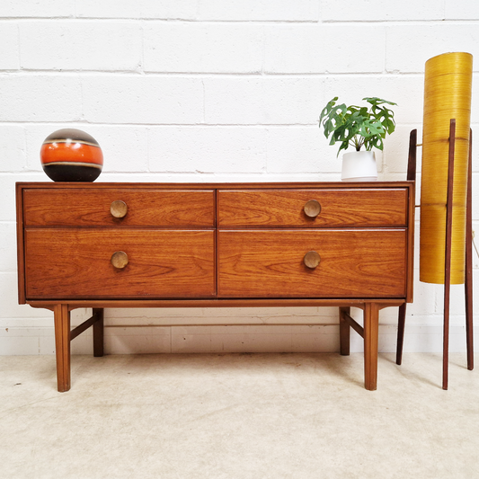 Meredew Vintage Mid Century Compact Danish Deisgn Sideboard Credenza