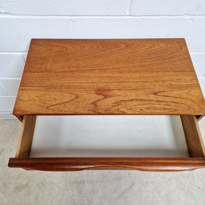 Vintage Mid Century Medium Teak Danish Design Tallboy Chest of Drawers