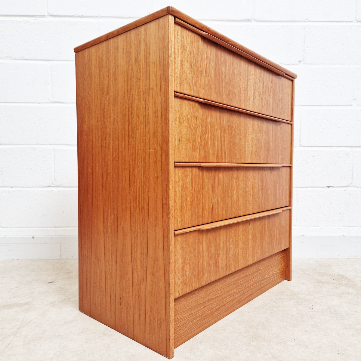 Steens of Denmark Vintage Danish Mid Century Medium Teak Chest of Drawers Set