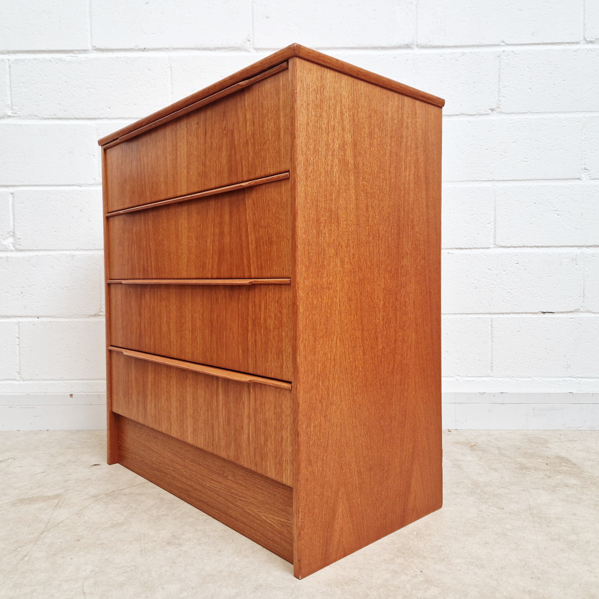 Steens of Denmark Vintage Danish Mid Century Medium Teak Chest of Drawers Set