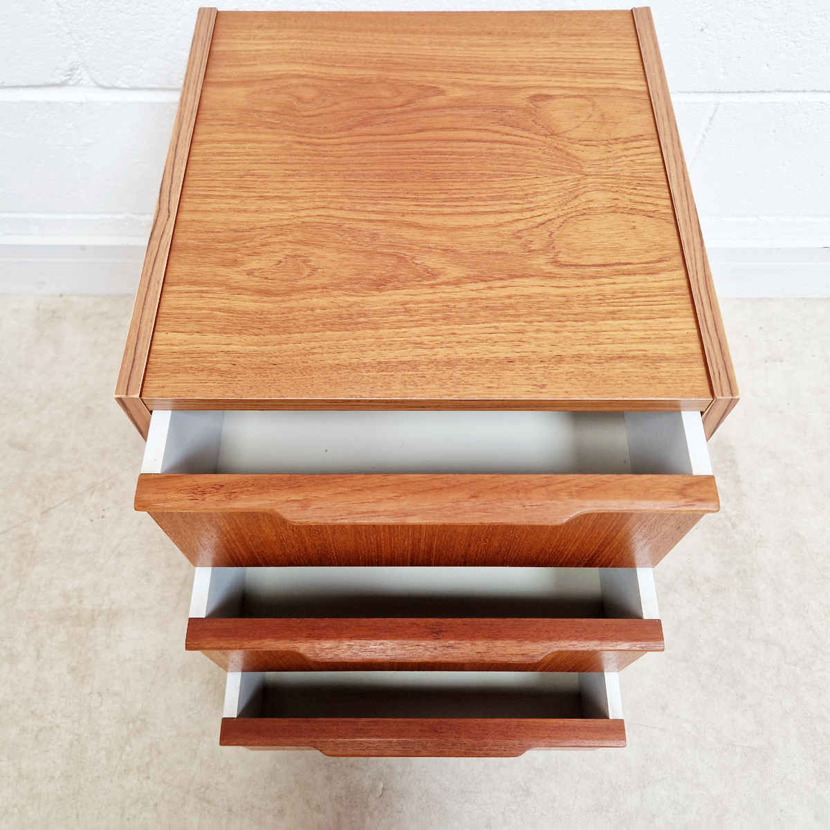 Steens of Denmark Vintage Danish Mid Century Medium Teak Chest of Drawers Set