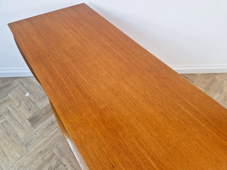 A.H. McIntosh Vintage Mid Century Danish Design Golden Teak Sideboard Buffet Credenza