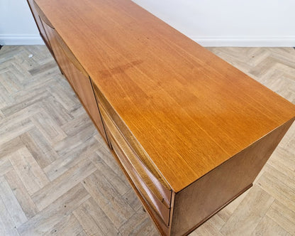 A.H. McIntosh Vintage Mid Century Danish Design Golden Teak Sideboard Buffet Credenza