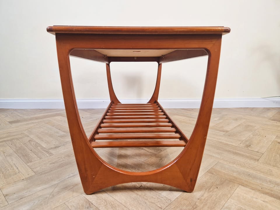 V. Wilkins For G Plan Brasillia Vintage Mid Century Solid Teak Coffee Table