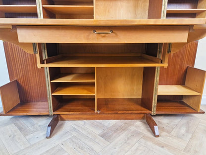 Mummenthaler & Meier Switzerland 1960's Vintage 'Magic Box' Folding Desk Sideboard