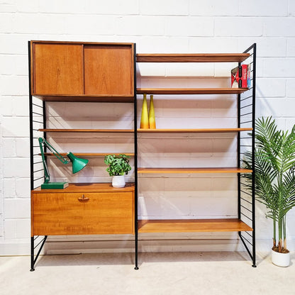 Staples Ladderax Vintage 1960s Mid Century 2 Bay Danish Design Cabinet Sideboard Shelf System (Copy)