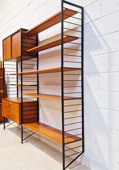 Staples Ladderax Vintage 1960s Mid Century 2 Bay Danish Design Cabinet Sideboard Shelf System (Copy)