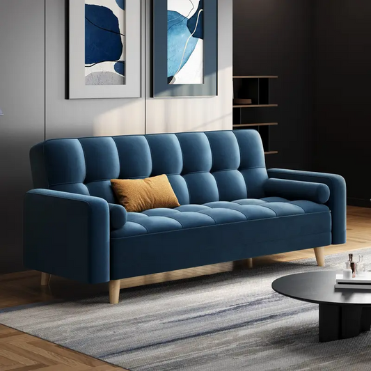 Mid Century Modern 3 Seater Danish Design Sofa Bed TE008