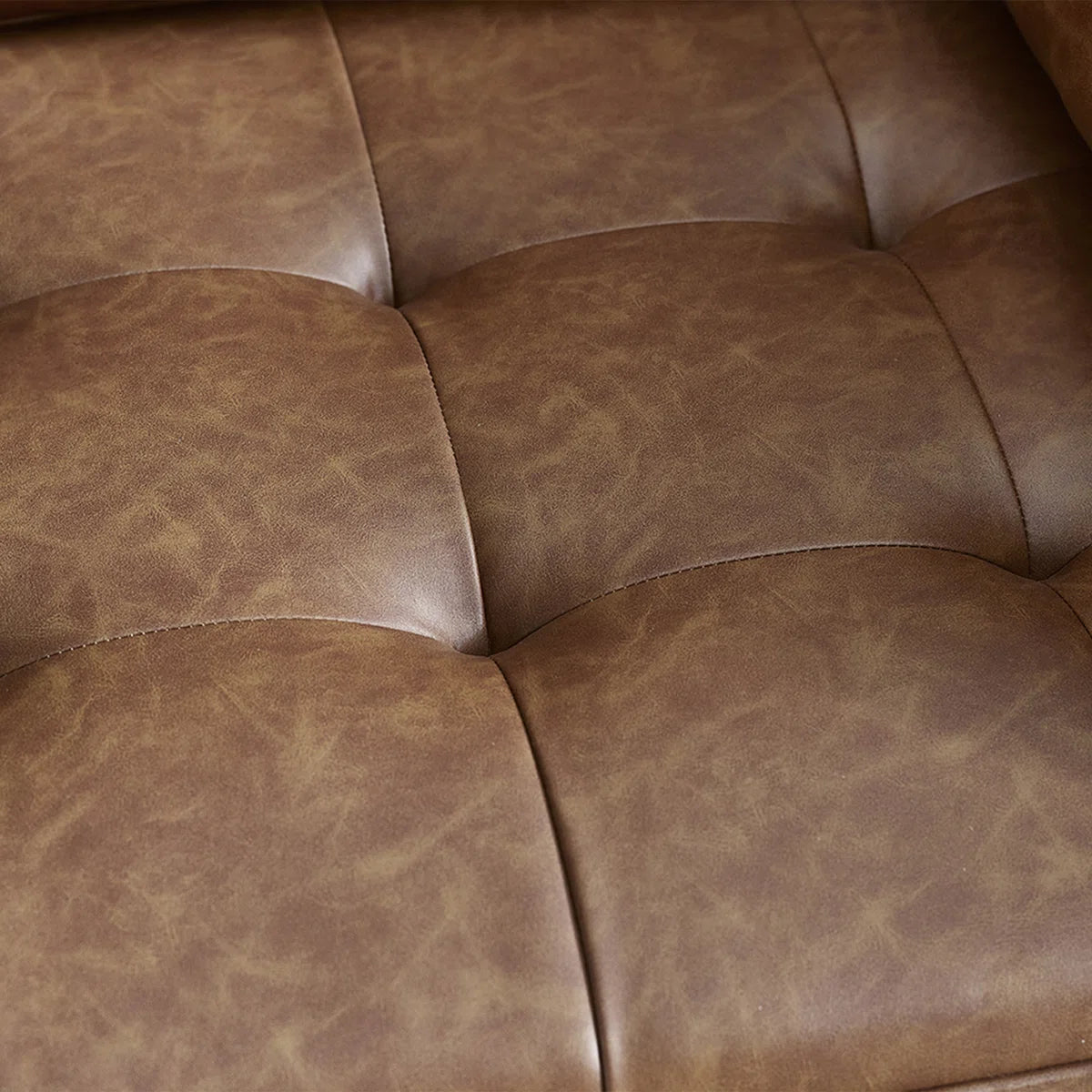 Mid Century Modern Faux Leather Nordic Design Lounge Accent 2 Seater Sofa Chair