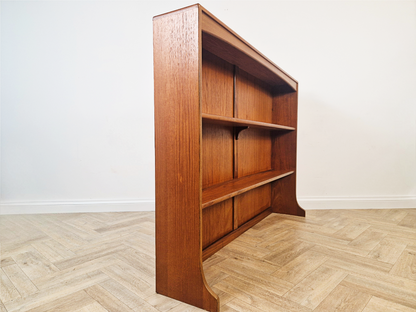 G Plan Fresco Vintage Mid Century Solid Teak Danish Design Double Bookcase