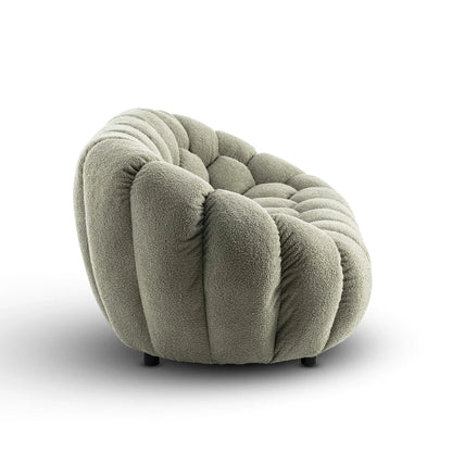 Nordic Design Low Level 2 Seater Boucle Bosun Lounge Accent Sofa