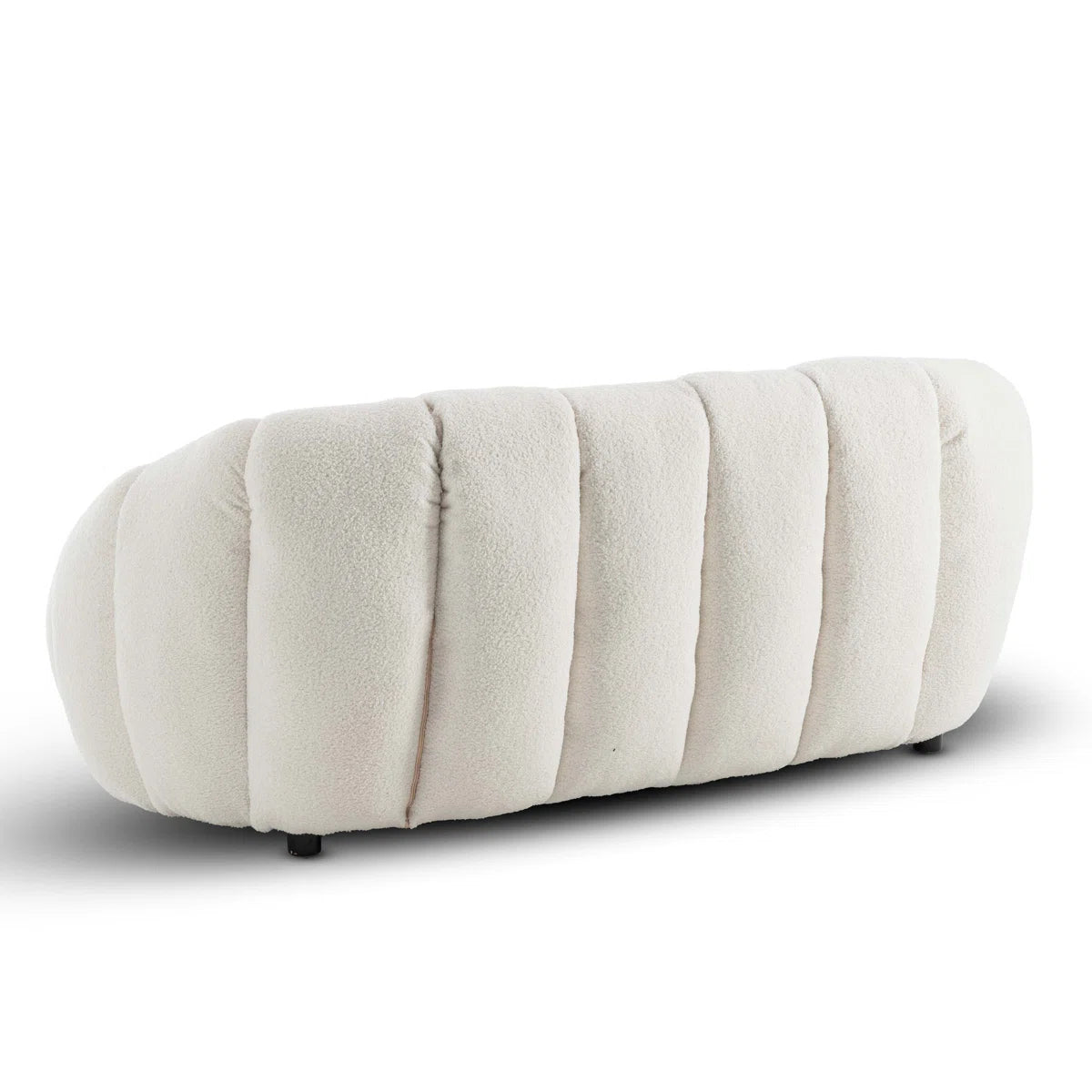 Nordic Design Low Level 2 Seater Boucle Bosun Lounge Accent Sofa