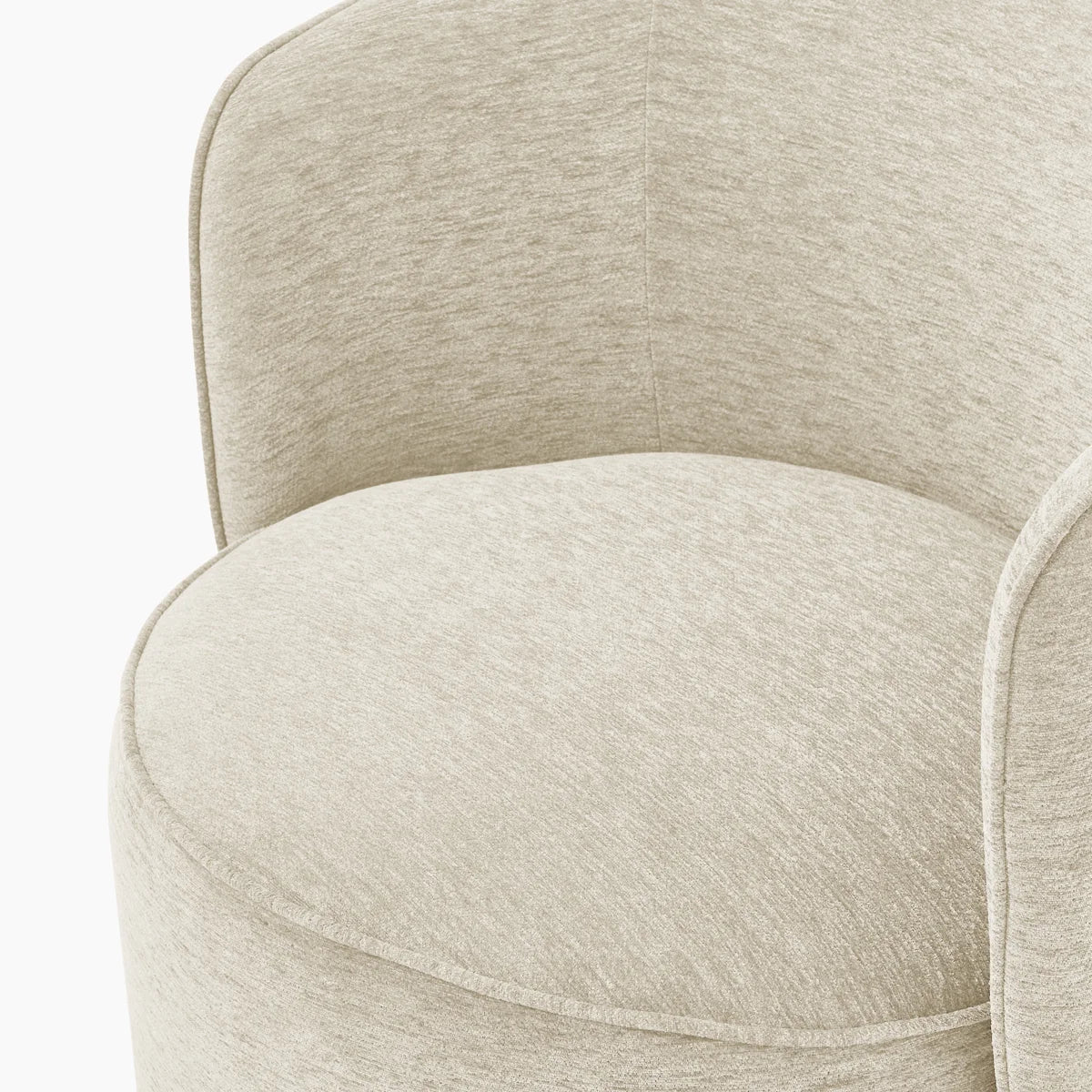 Mid Century Modern Cylindrical Accent Lounge Bedroom Armchairs - Set of 2 Chairs