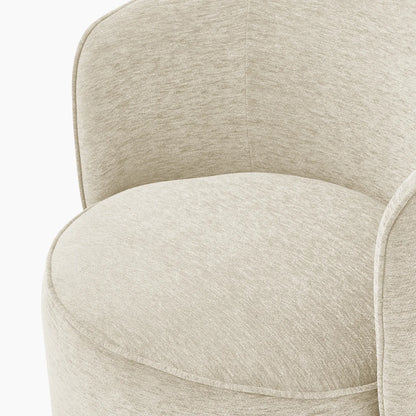 Mid Century Modern Cylindrical Accent Lounge Bedroom Armchairs - Set of 2 Chairs