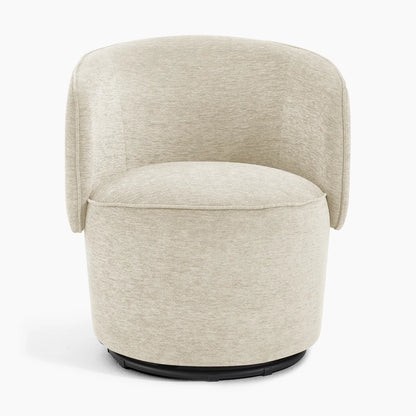 Mid Century Modern Cylindrical Accent Lounge Bedroom Armchairs - Set of 2 Chairs