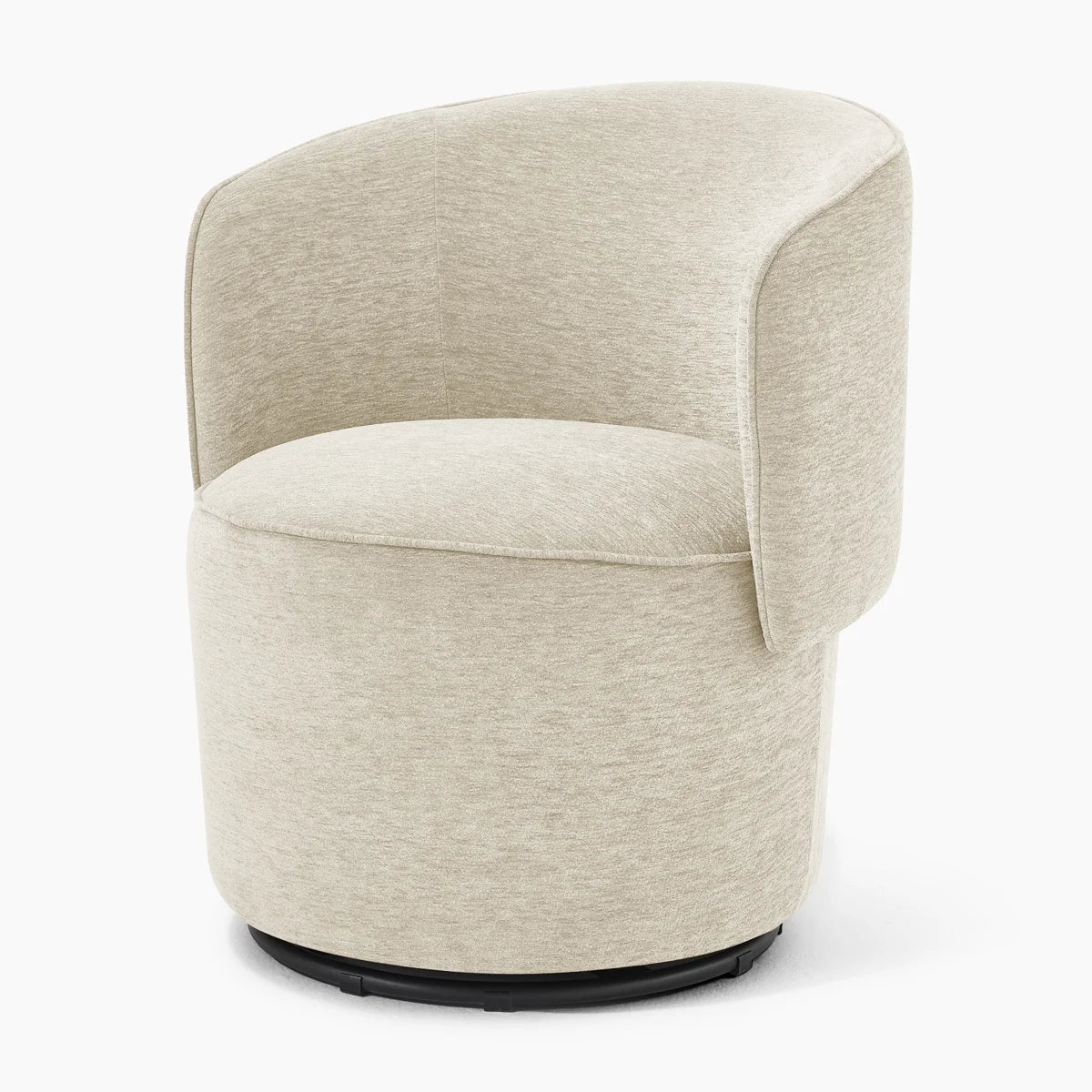 Mid Century Modern Cylindrical Accent Lounge Bedroom Armchairs - Set of 2 Chairs