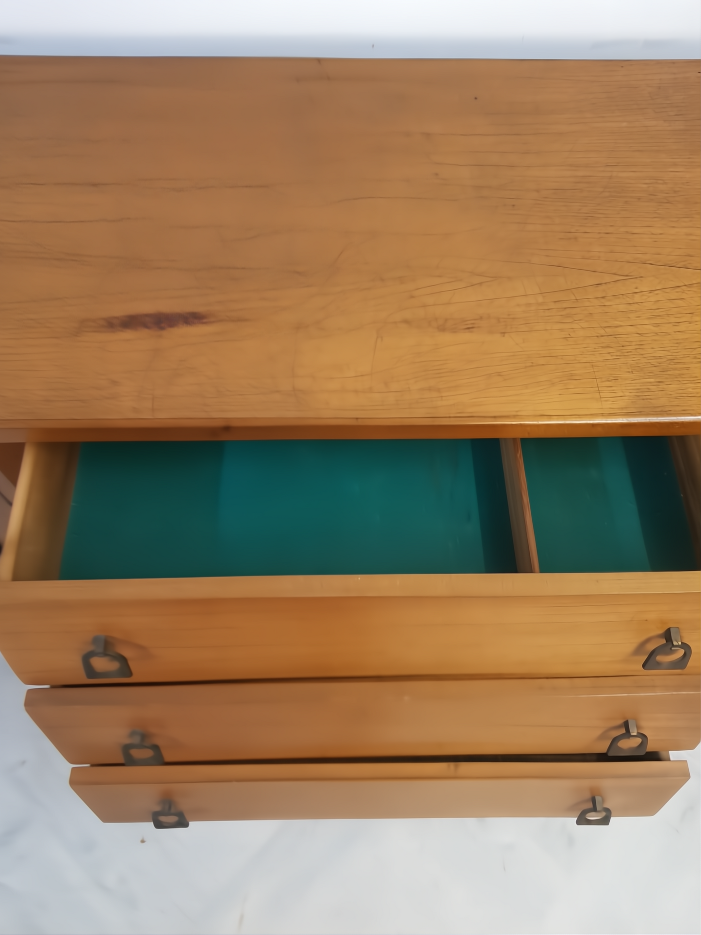 Vintage Mid Century 1960s Danish Design Long Sideboard Buffet Credenza