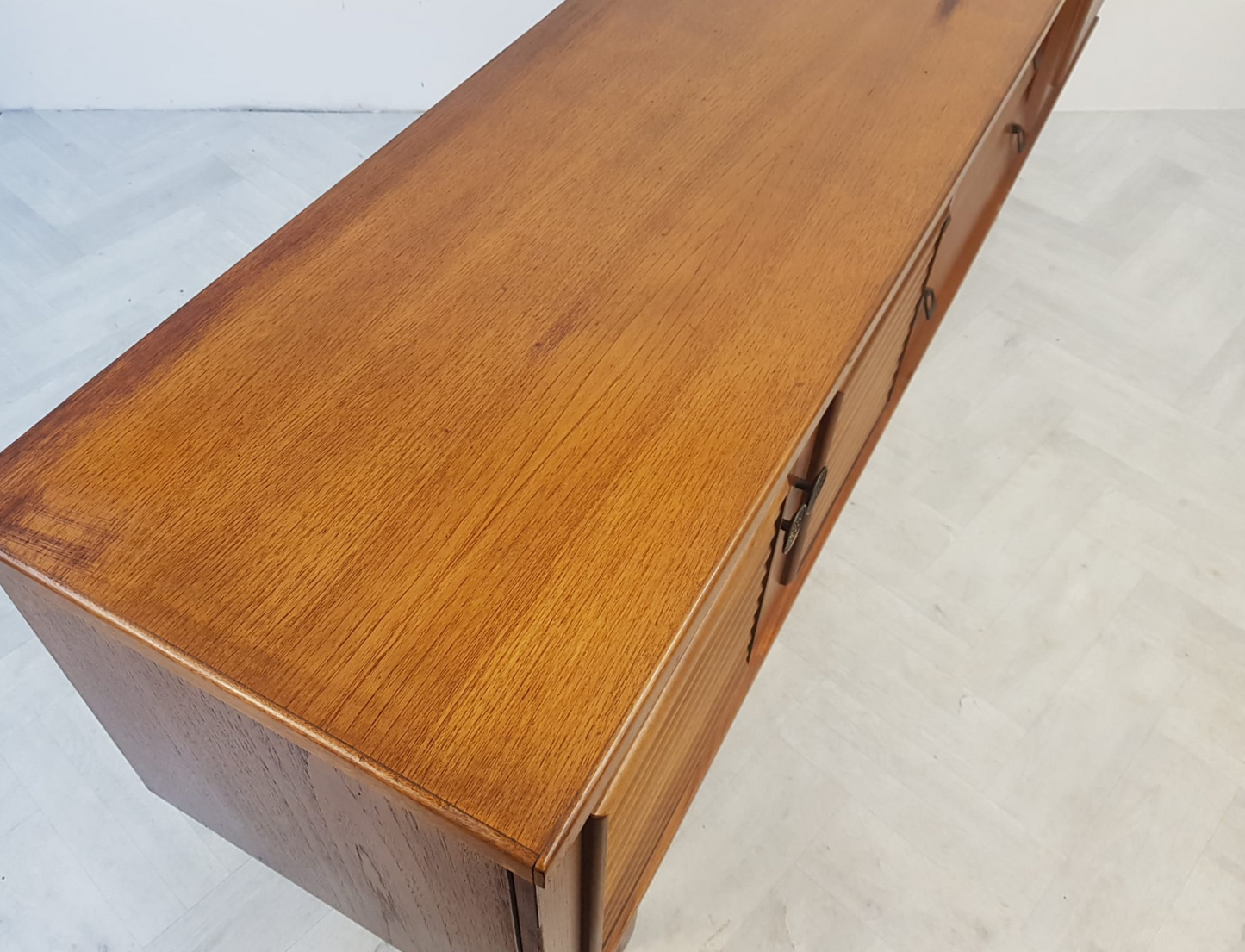 Vintage Mid Century 1960s Danish Design Long Sideboard Buffet Credenza