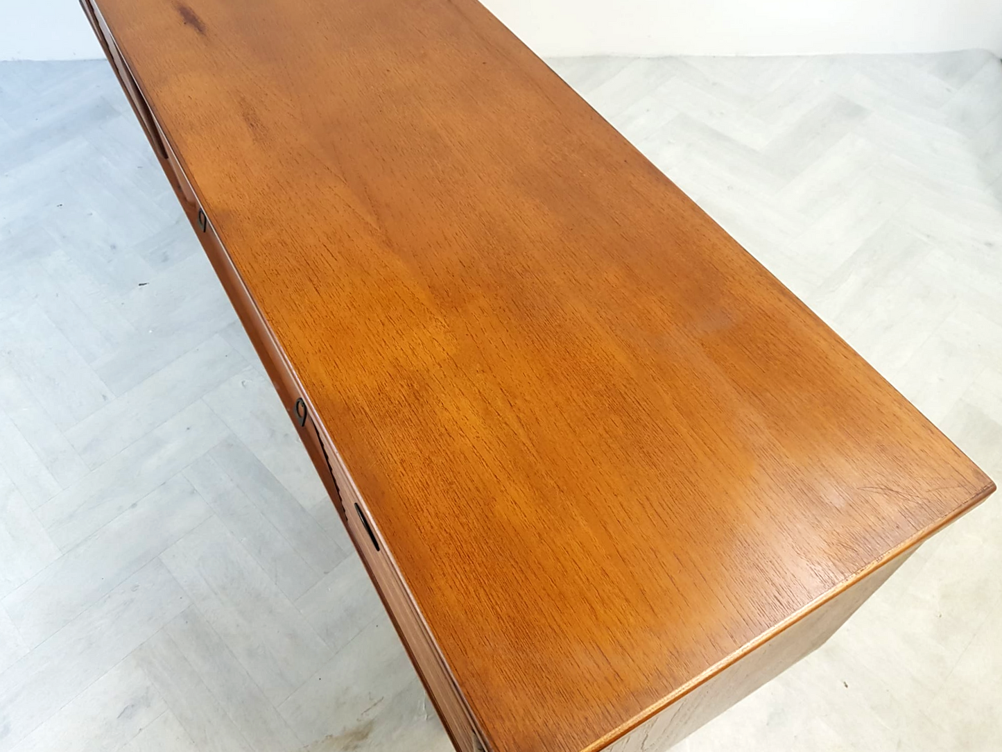 Vintage Mid Century 1960s Danish Design Long Sideboard Buffet Credenza