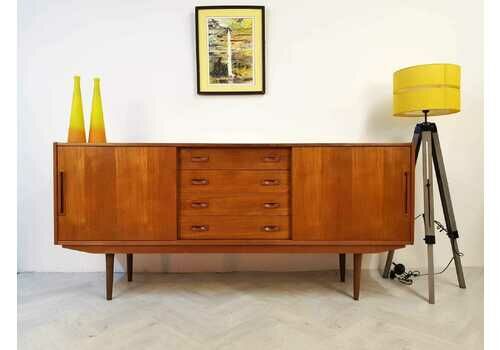 Clausen & Son Vintage Danish 1960s Mid Century Teak Sideboard Buffet Credenza