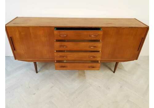 Clausen & Son Vintage Danish 1960s Mid Century Teak Sideboard Buffet Credenza