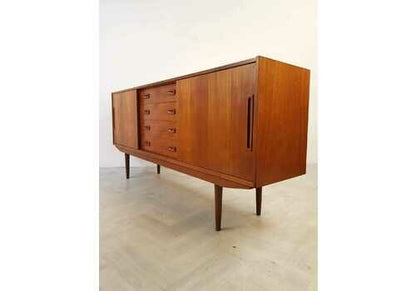 Clausen & Son Vintage Danish 1960s Mid Century Teak Sideboard Buffet Credenza