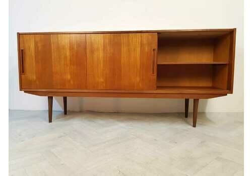 Clausen & Son Vintage Danish 1960s Mid Century Teak Sideboard Buffet Credenza