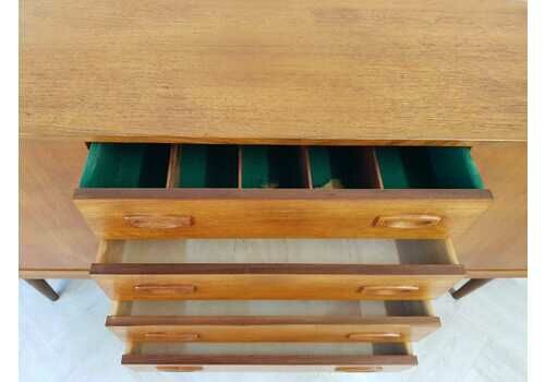 Clausen & Son Vintage Danish 1960s Mid Century Teak Sideboard Buffet Credenza