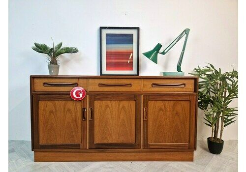 G Plan Fresco Red Label Vintage Mid Century Teak Danish Design Sideboard Buffet Credenza