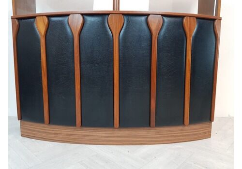 Mint Vintage Mid Century Danish Design Teak & Leather Sideboard Drinks Cocktail Bar